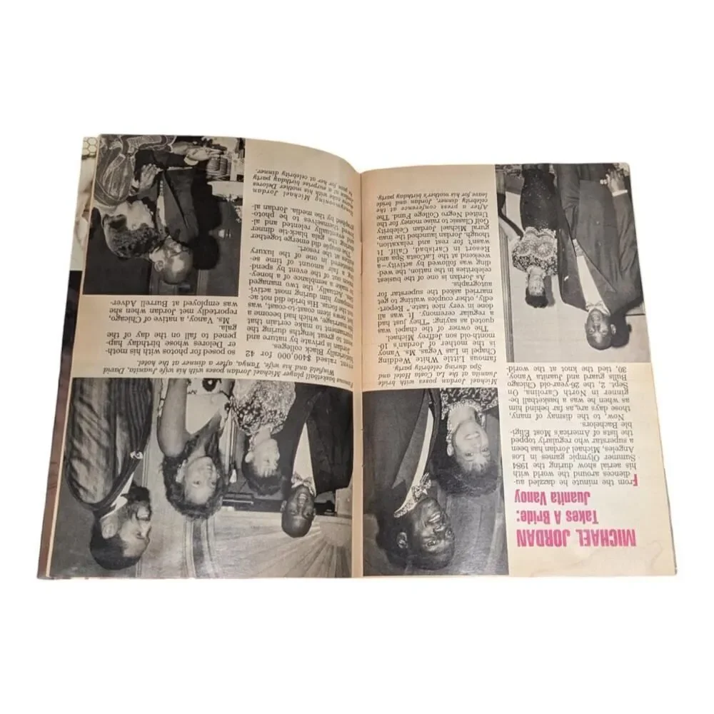 Vintage Jet Magazine October 9 1989‎ Michael Jordan Bride Juanita Vanoy
